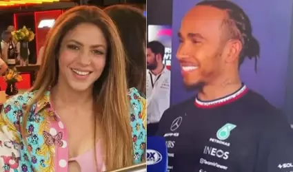 Shakira y Lewis Hamilton