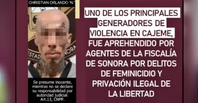 Christian Orlando "N.", generador de violencia