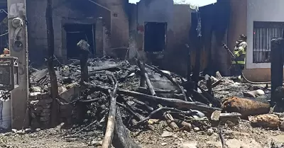 Se quema vivienda abandonada