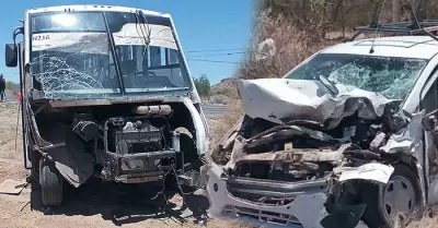 Accidente en carretera a Kino