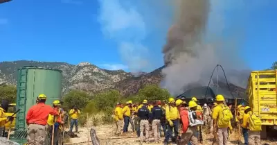 Solicitan ms apoyo para sofocar incendio en muris