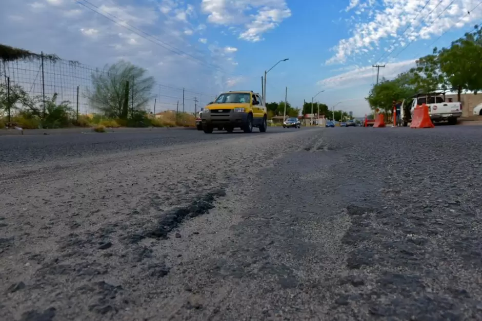 Inicia rehabilitacin con concreto de la avenida Navojoa