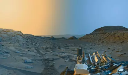 Atardecer en Marte captado por el explorador Curiosity