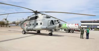 Helic�ptero MI-17 de la Fuerza A�rea Mexicana lleg� a Sonora