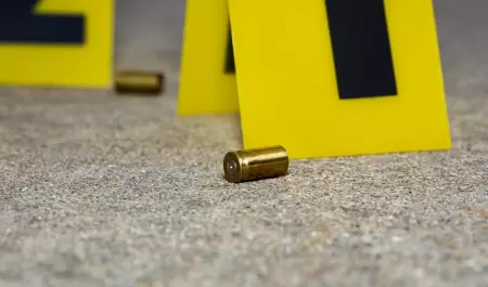 Bala escena de crimen tiroteo masivo e investigaci�n de homicidios. Policiaca