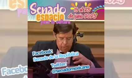 Senado destaca actividades culturales del 19 al 23 de junio