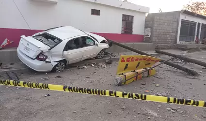 Accidente en bulevar Solidaridad y avenida Opodepe