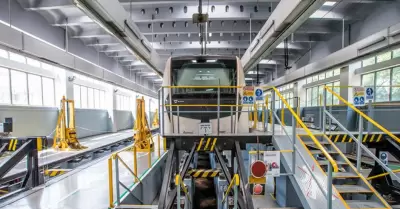 Sale el primer tren de cuatro vagones de la planta de Alstom en Hidalgo.