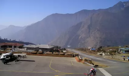 Aerdromo en Nepal.