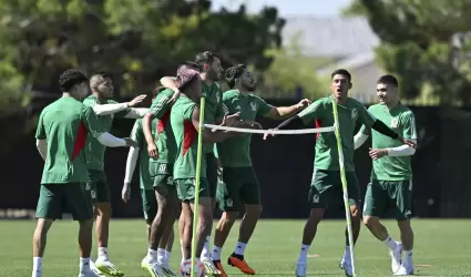 Entrenamiento de la Seleccin previo a juego contra Jamaica