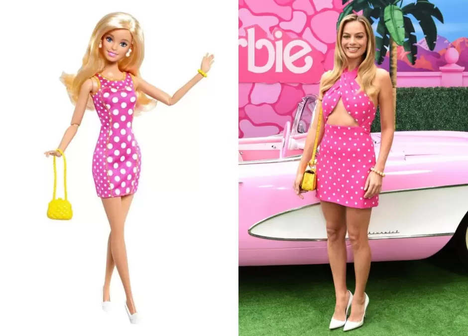 Margot Robbie y su estilista han recreado varios looks de Barbie.