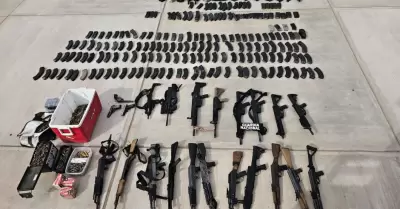 Armas aseguradas en San Luis Ro Colorado