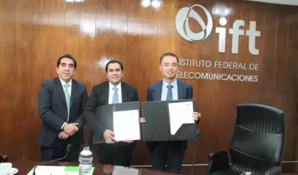 El IFT y Huawei firman convenio de colaboracin