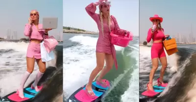 "Barbie Dubi" se vuelve viral por sus increbles habilidades de surf