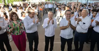 Alfonso Durazo en el arranque del ciclo escolar 2023-2024