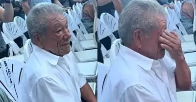 Abuelito asiste por primera vez a un concierto