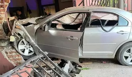 Accidente en la colonia Los Olivos