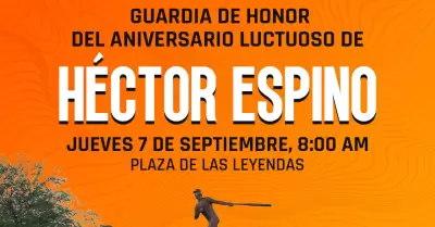guardia de honor 26 aniversario luctuoso hector espino