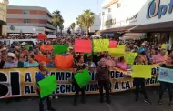 Miles de personas marchan para protestar por altos cobros de CFE