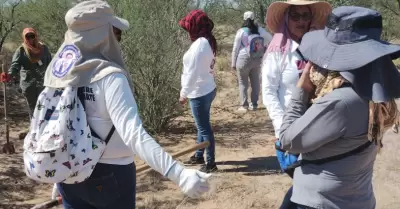 Madres Buscadoras de Sonora en jornada de bsqueda