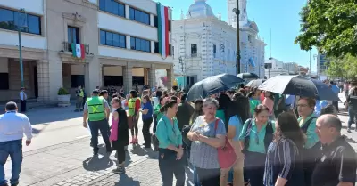 Evacuacin de Palacio Municipal por Simulacro Nacional