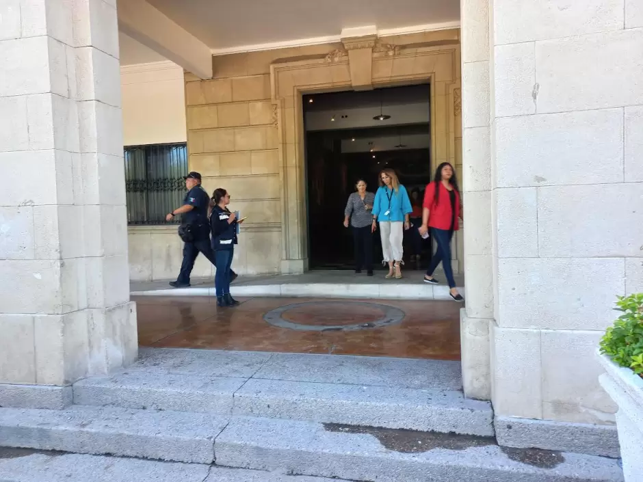 Evacuación de Palacio Municipal por Simulacro Nacional