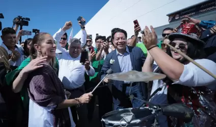 Llegada de Sheinbaum al aeropuerto de Hermosillo