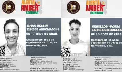 Alerta Amber Sonora