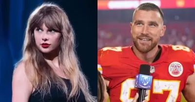 Taylor Swift es vista con Travis Kelce.