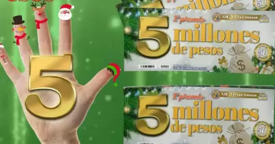 Entregar Sorteo Unison 5 mdp como primer premio en diciembre