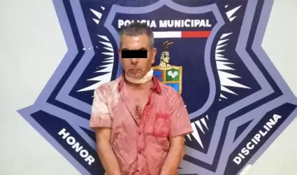 Detenido por intento de feminicidio.