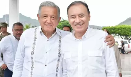 El presidente Andrs Manuel Lpez Obrador y el gobernador de Sonora, Alfonso Dur