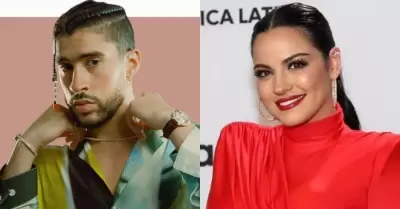 Bad Bunny y Maite Perroni.