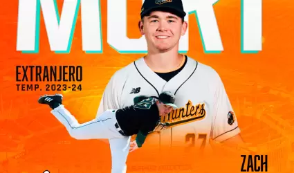 Zach Mort llega a Naranjeros de Hermosillo