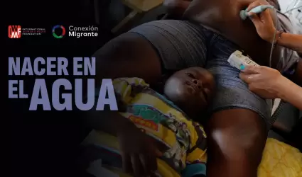 Una mujer migrante embarazada recibe atención médica en Partería y Medicina Ance