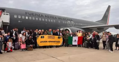 Mexicanos llegan de Israel a Madrid en puente areo de la FAM