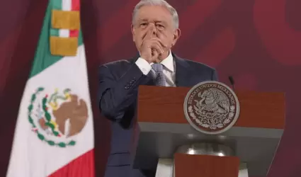 Andrs Manuel Lpez Obrador durante la conferencia matutina desde Palacio Nacion