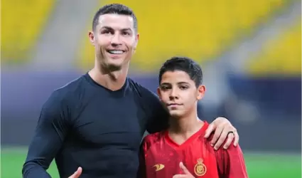 Cristiano Ronaldo y su hijo