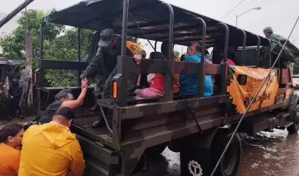 Sedena brinda apoyo a las familias que desean trasladarse a un refugio temporal 