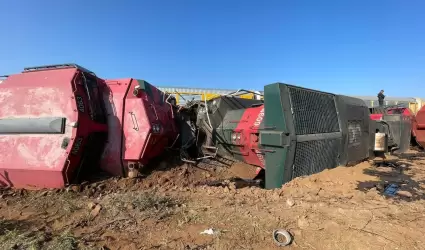 Choque de trenes en Zacatecas