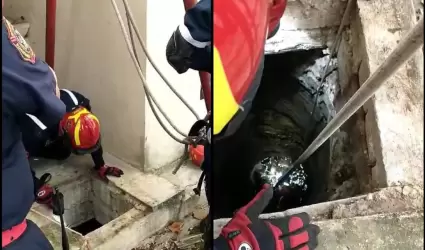 Ni�a en pozo