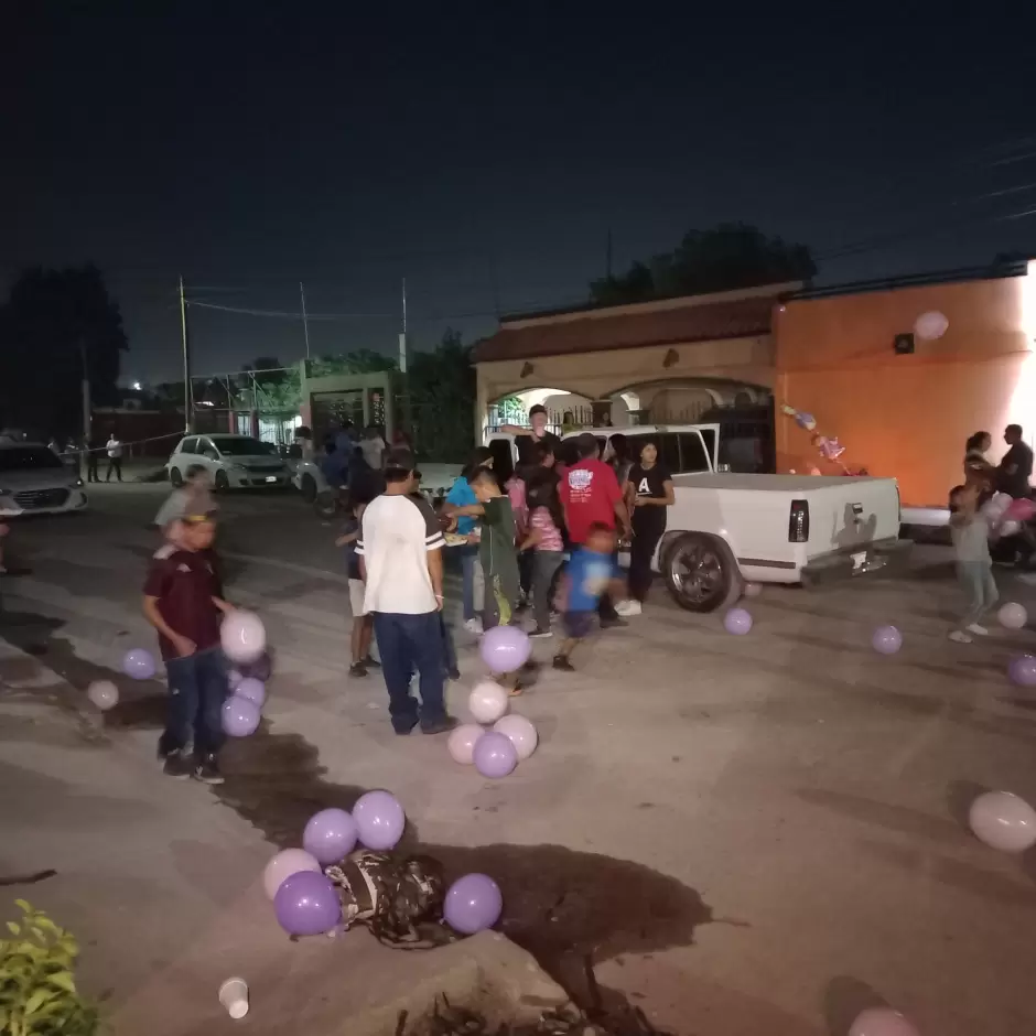 Festejo para la menor fallecida