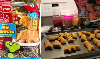 Nuggets con forma de dinosaurio de Tyson