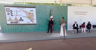 Luis Cresencio Sandoval en la conferencia "maanera" desde Ciudad Obregn, Sonor