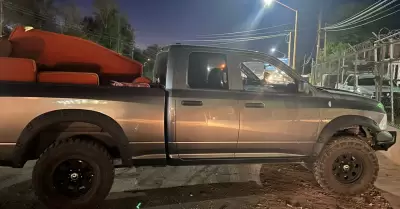Vehculo en el que circulaba