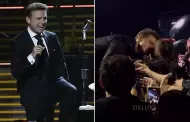 VIDEO Luis Miguel da beso a nia en concierto y en redes lo critican
