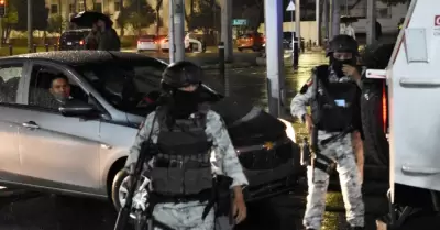 Operativo de seguridad en las inmediaciones de la FEMDO por la llegada de Nstor