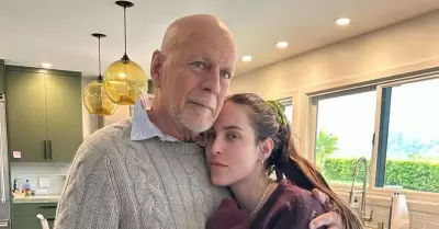 Bruce Willis y su hija Scout LaRue Willis.