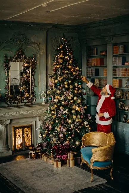 Santa Claus y el árbol De Navidad, íconos de la temporada