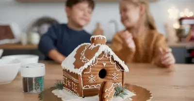 Casa de galletas de jengibre.